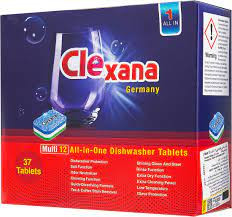 قرص ماشین ظرفشویی کلکسانا Clexana مدل 12 کاره 37 عددی